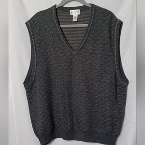 ALFANI Men's Gray Wool Blend V-Neck Vest. Size XXL